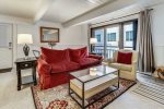 Queen sized sleeper sofa in the living room